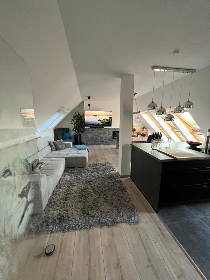 105 QM neues klimatisiertes Appartment für Familien Chemnitz Exterior foto